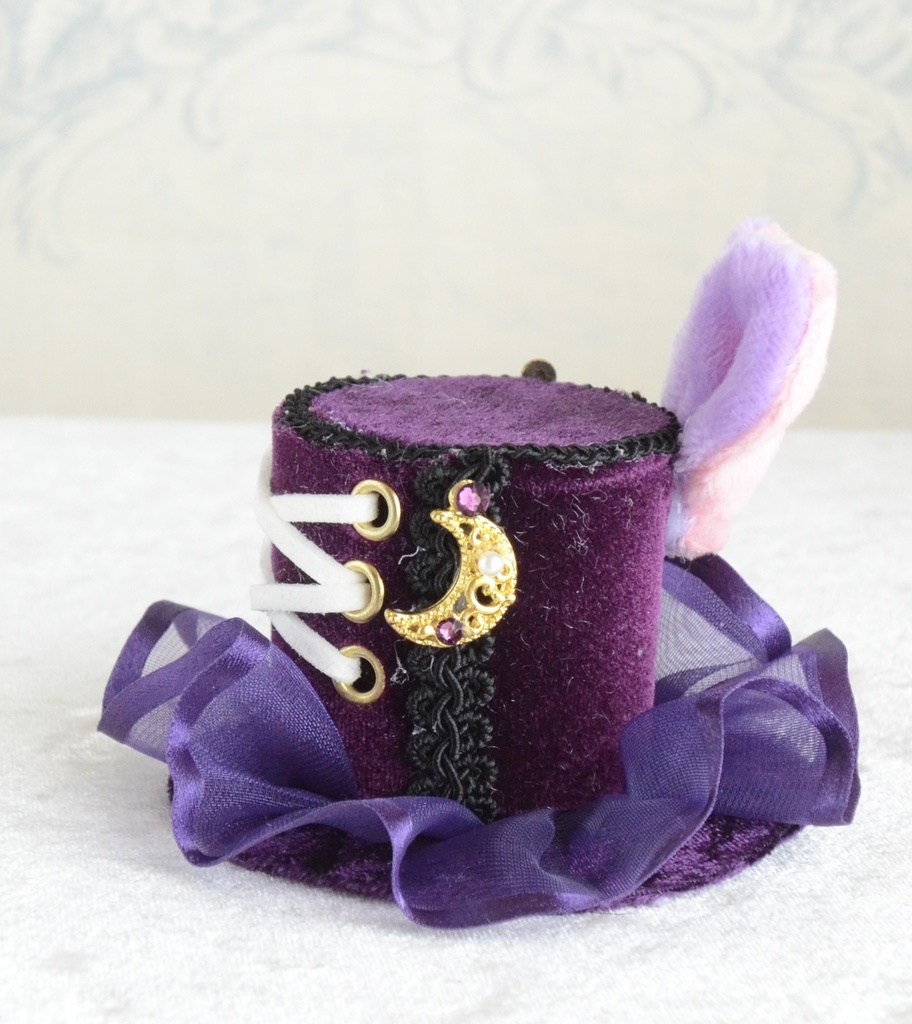 ミニハット(うさぎ耳のハット・パープル)