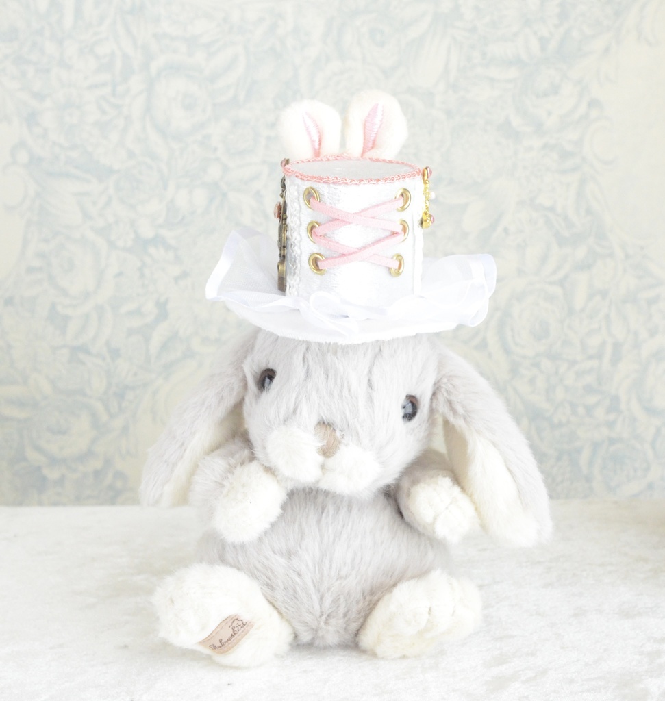 ミニハット(うさぎ耳のハット・ピンク)