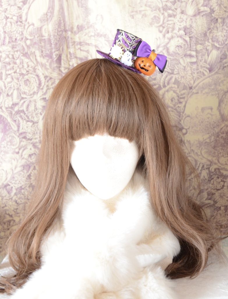 ミニハット(ハロウィン・ジャックオーランタンとおばけ)