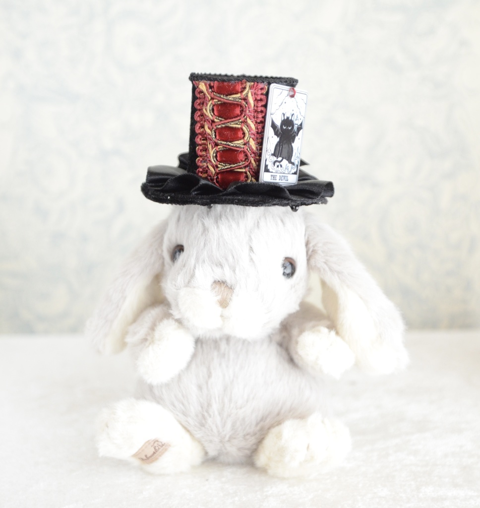 ミニハット(猫のタロットカード・悪魔)