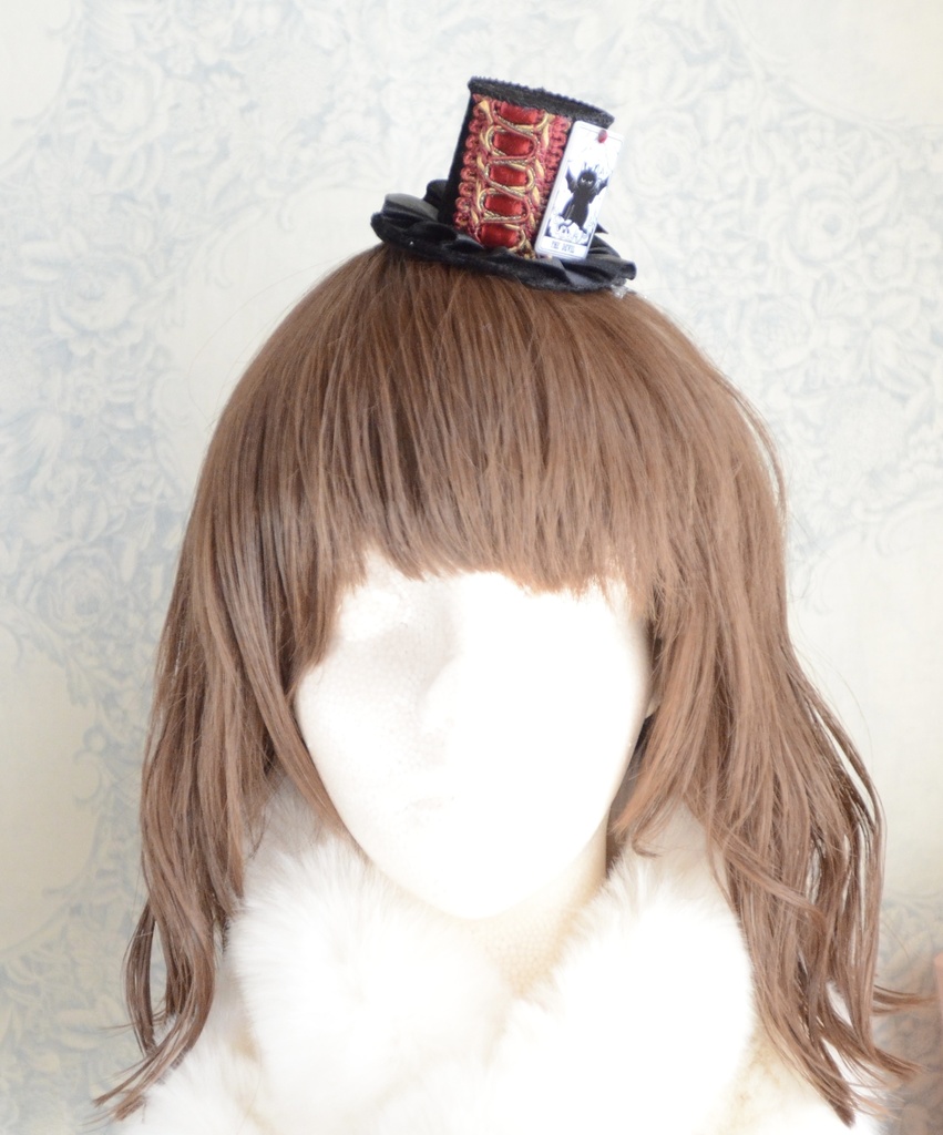 ミニハット(猫のタロットカード・悪魔)