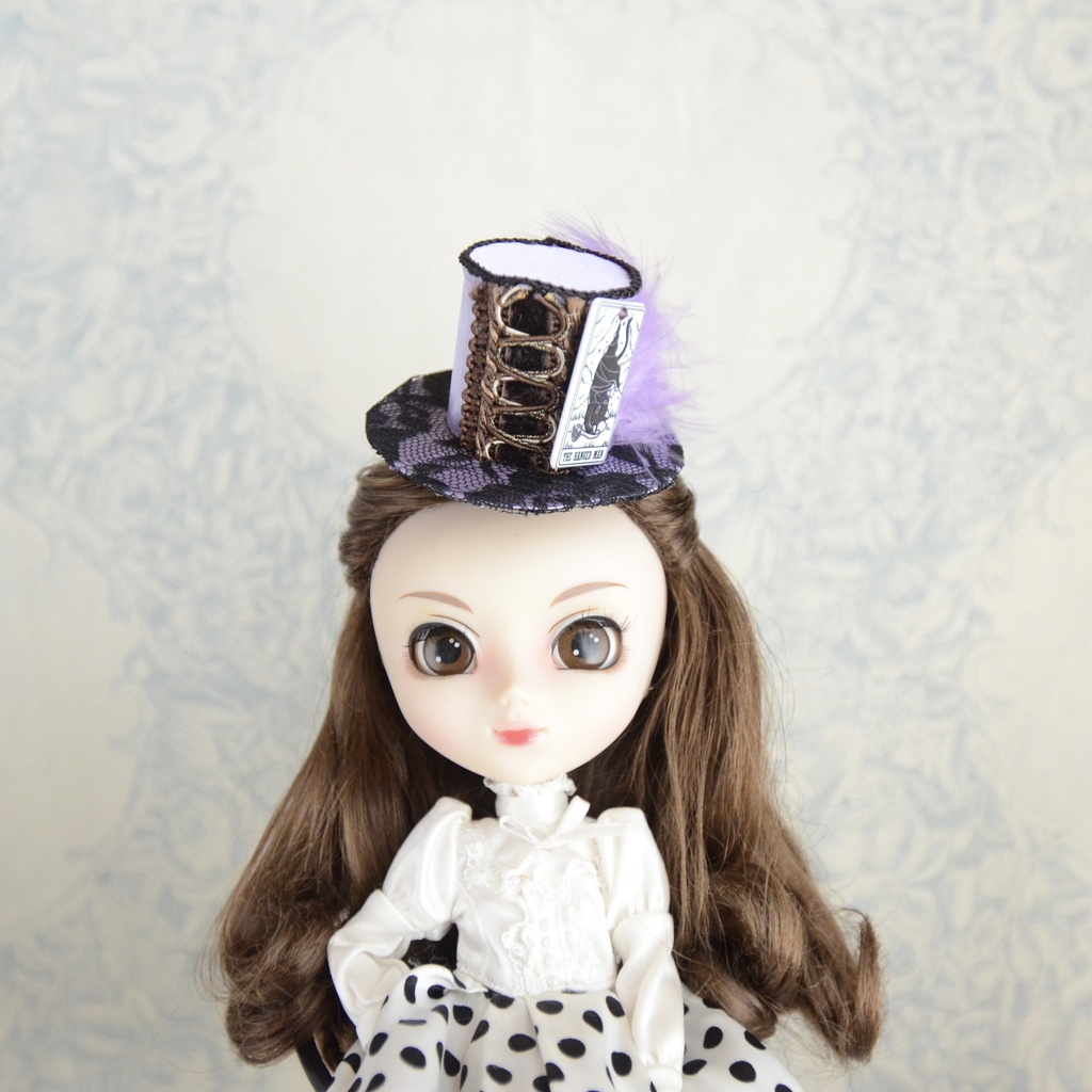 ミニハット(猫のタロットカード・吊るされた男)