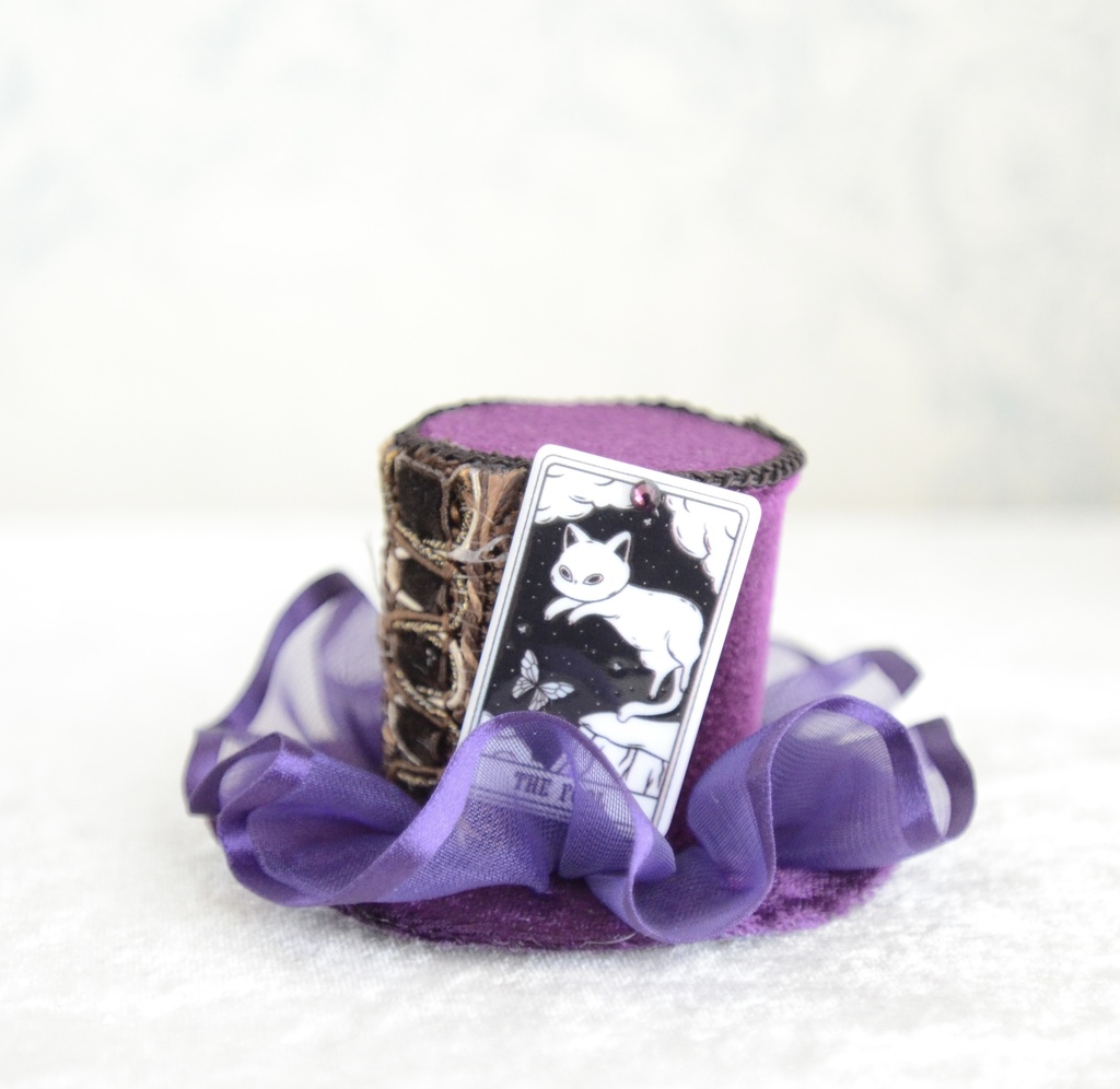 ミニハット(猫のタロットカード・愚者)