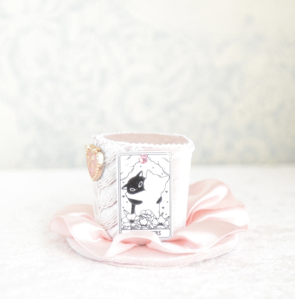 ミニハット(猫のタロットカード・恋人)