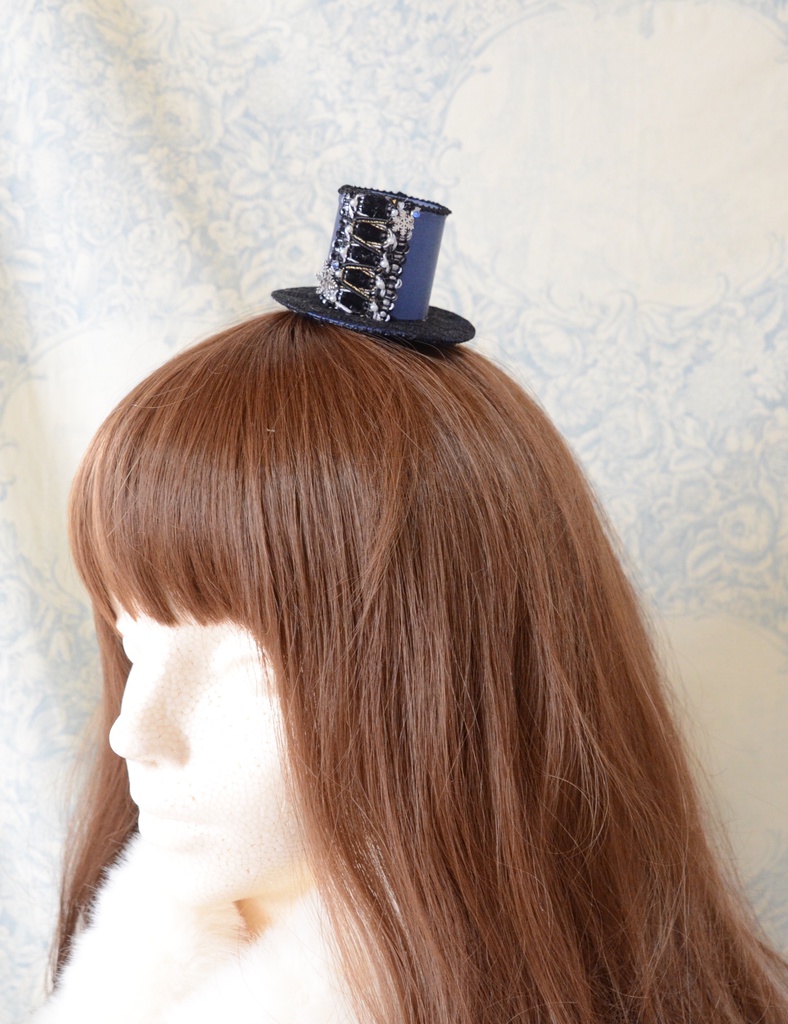 ミニハット(ドルマン風スノー・ネイビー)