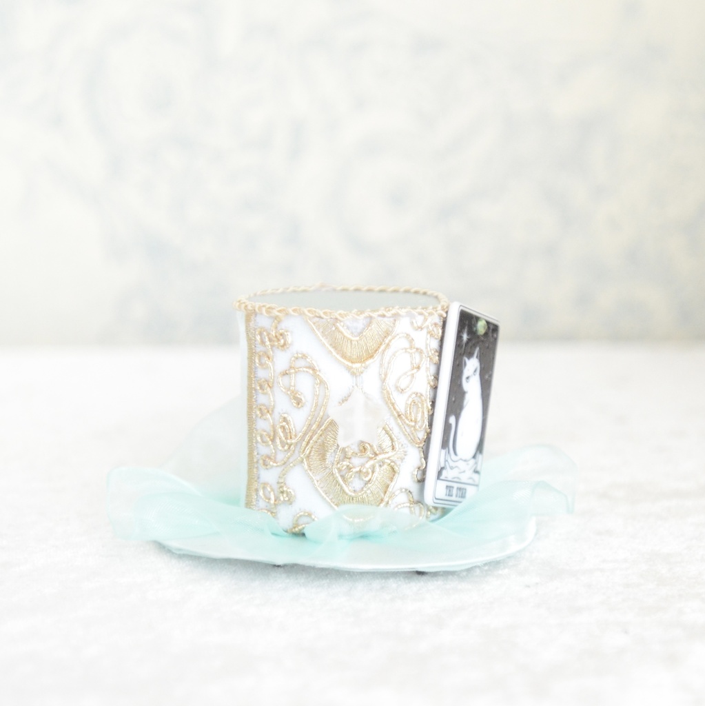 ミニハット（猫のタロットカード・星）