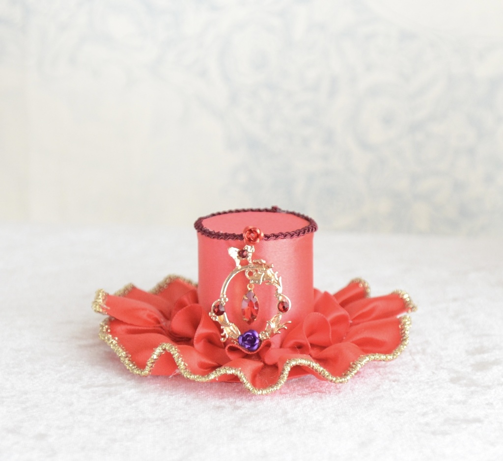 ミニハット（王女の庭園・レッド）