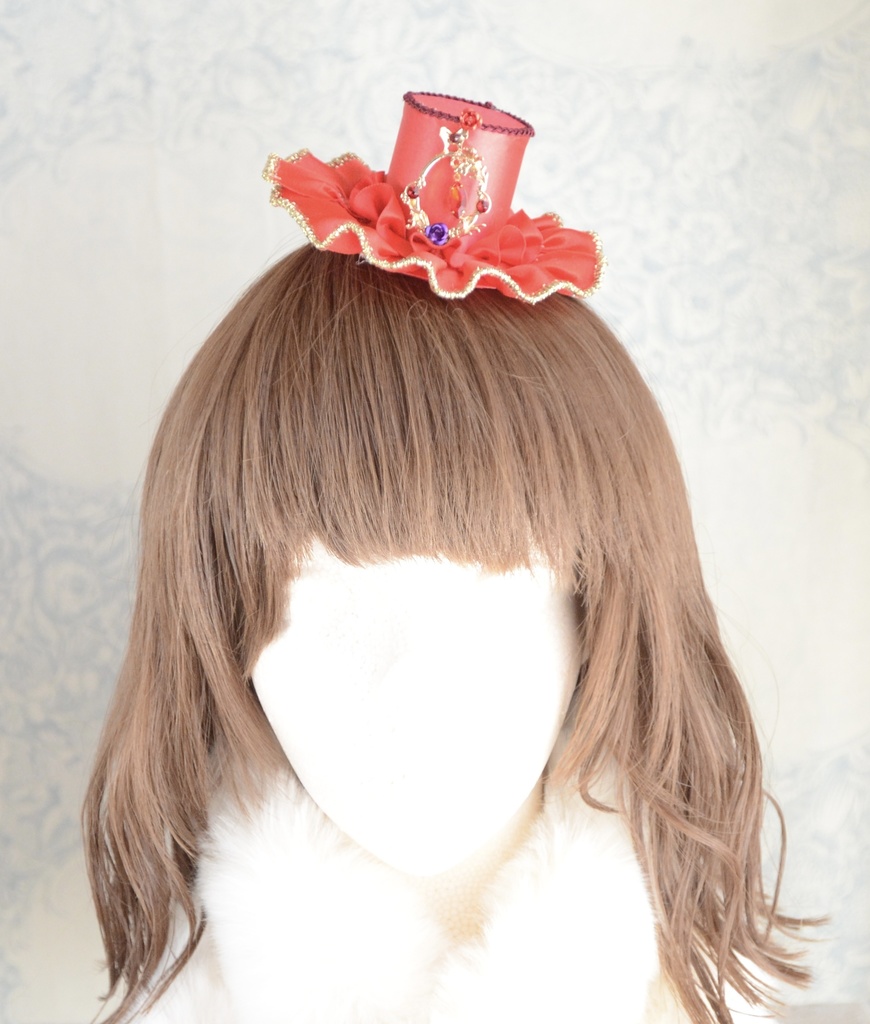 ミニハット(王女の庭園・レッド)