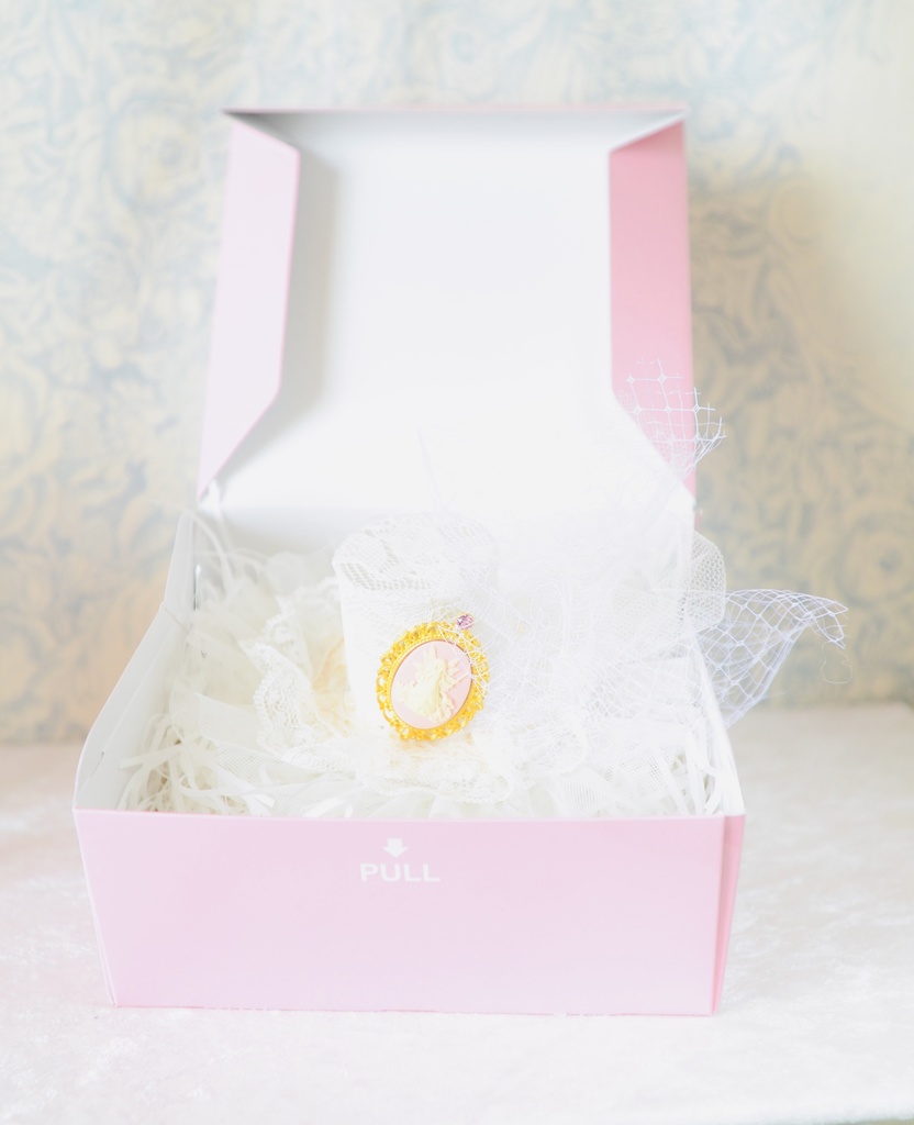 ミニハット(フェアリーカメオ・ピーチピンク)