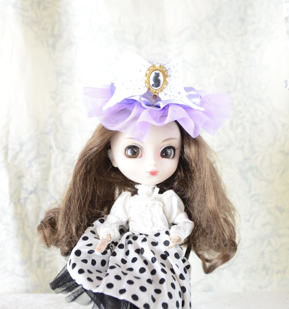 ミニハット(エンゼルキャットのカメオ・ラベンダー)