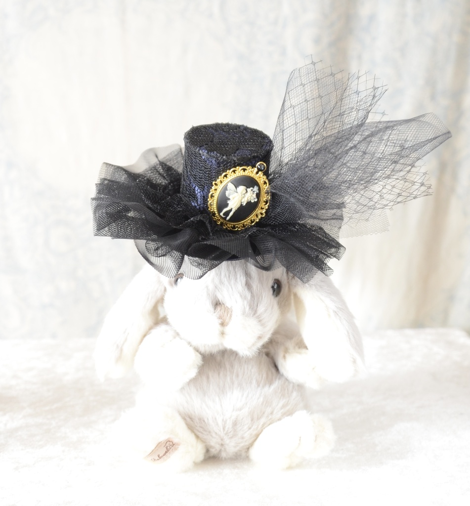 ミニハット(フェアリーカメオ・カシスブラック)