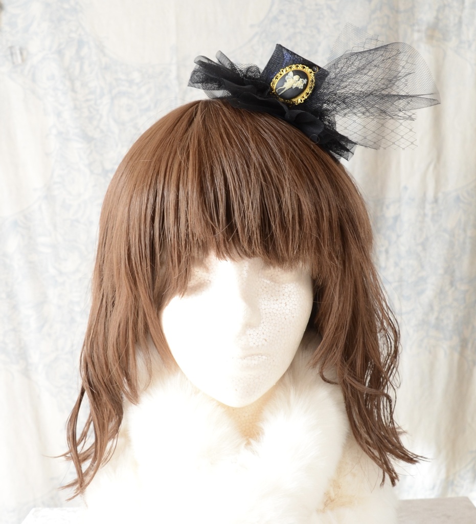 ミニハット(フェアリーカメオ・カシスブラック)