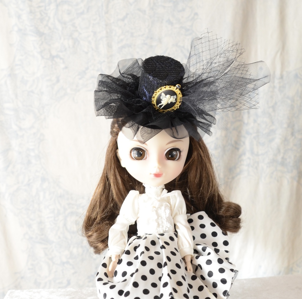 ミニハット(フェアリーカメオ・カシスブラック)