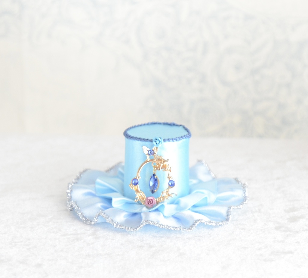 ミニハット（王女の庭園・ブルー）