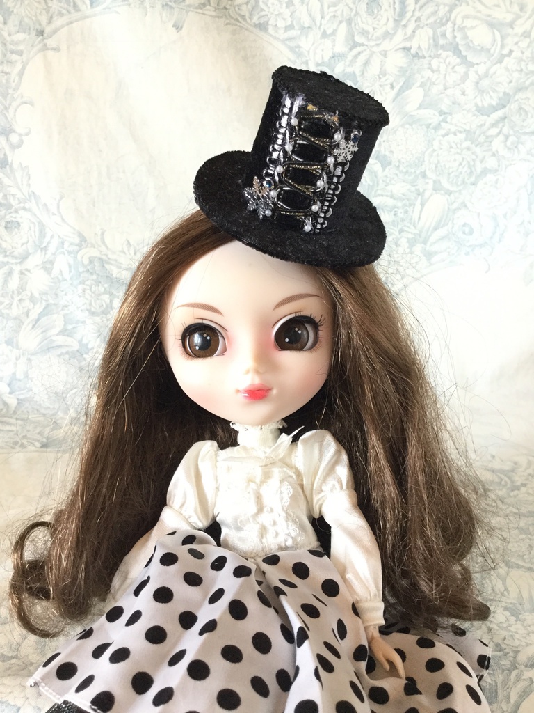 ミニハット(ドルマン風スノー・ブラック)