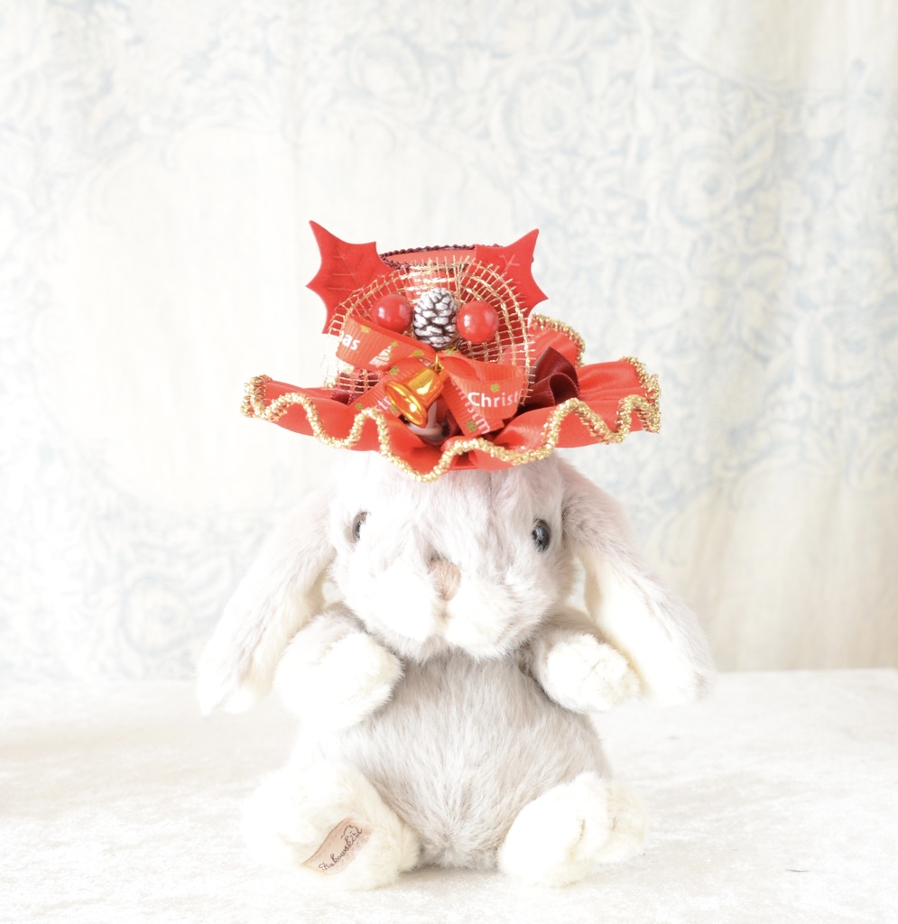 ミニハット(クリスマスヒイラギ・レッド)