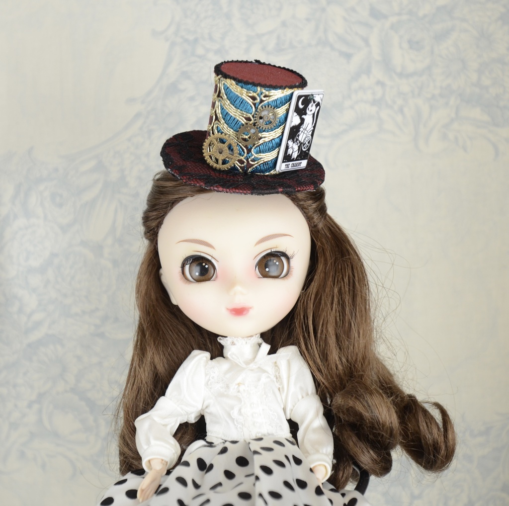 ミニハット(猫のタロットカード・戦車)