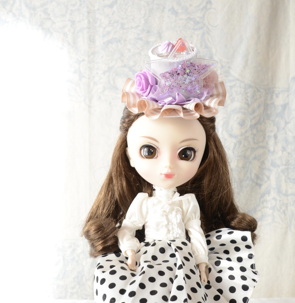 ヘアアクセサリー(ブルーベリーケーキなミニハット)