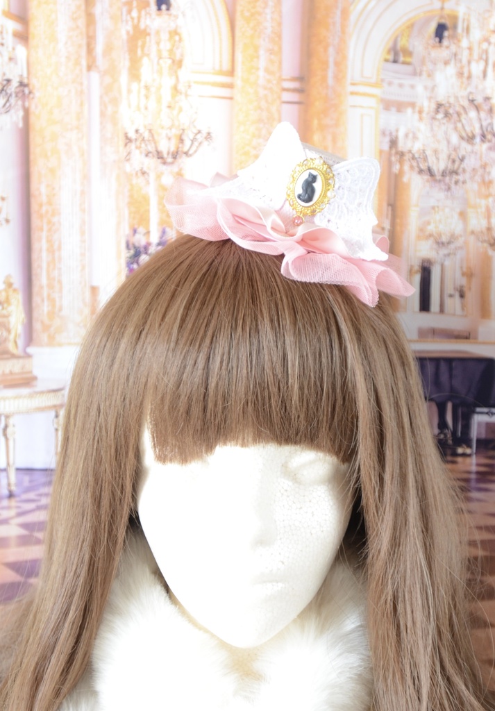 ミニハット(エンゼルキャットのカメオ・ピンク)