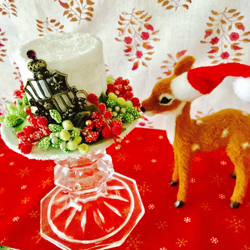 ミニハット(アンティークエンブレム・赤緑)