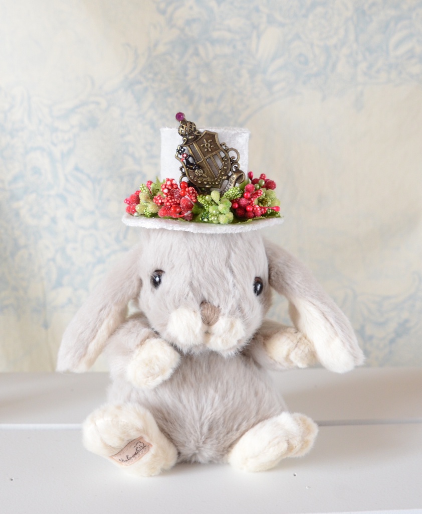 ミニハット(アンティークエンブレム・赤緑)