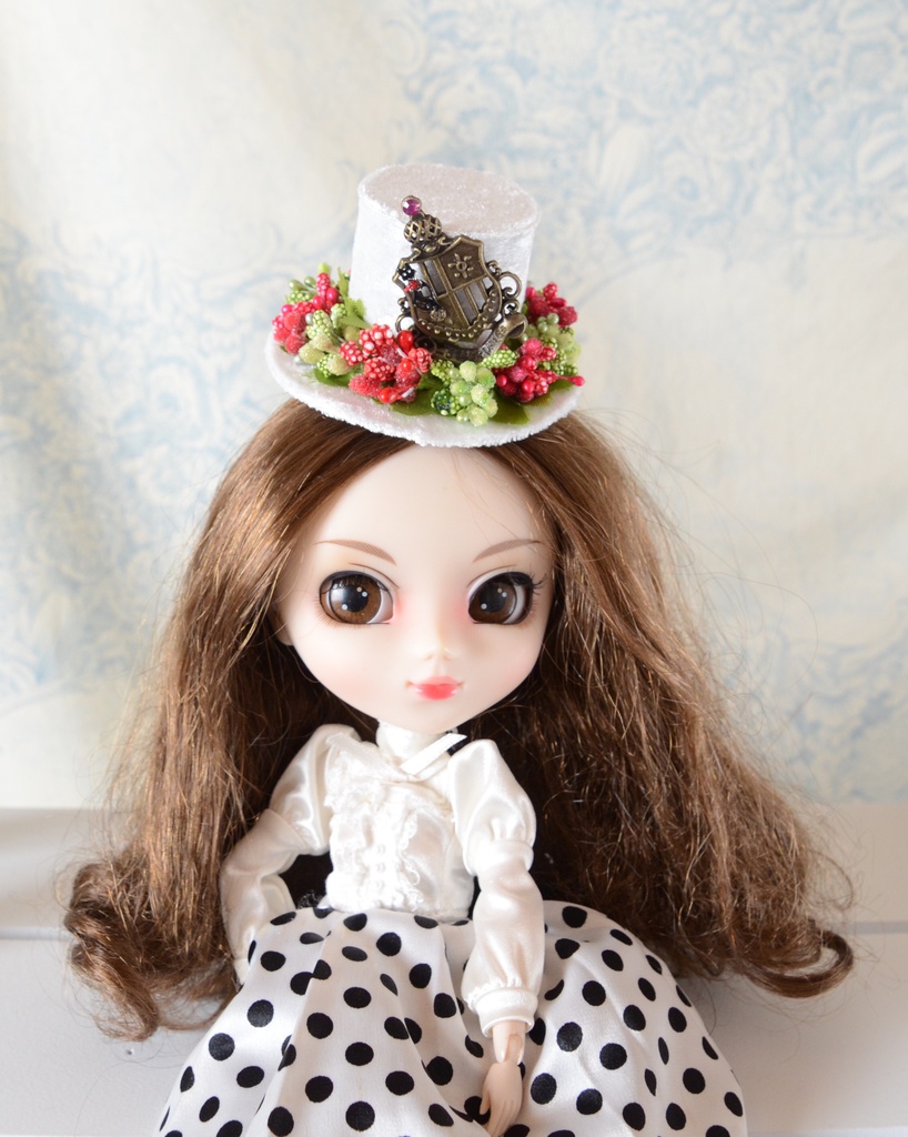 ミニハット(アンティークエンブレム・赤緑)