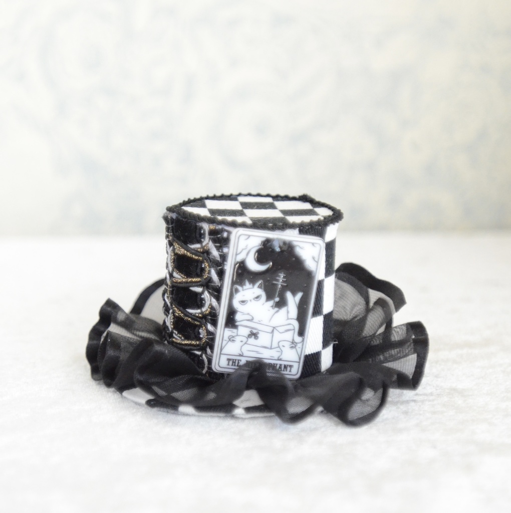 ミニハット(猫のタロットカード・法皇)