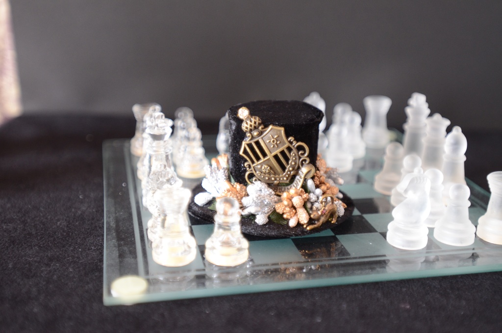 ミニハット(アンティークエンブレム・ブラック)