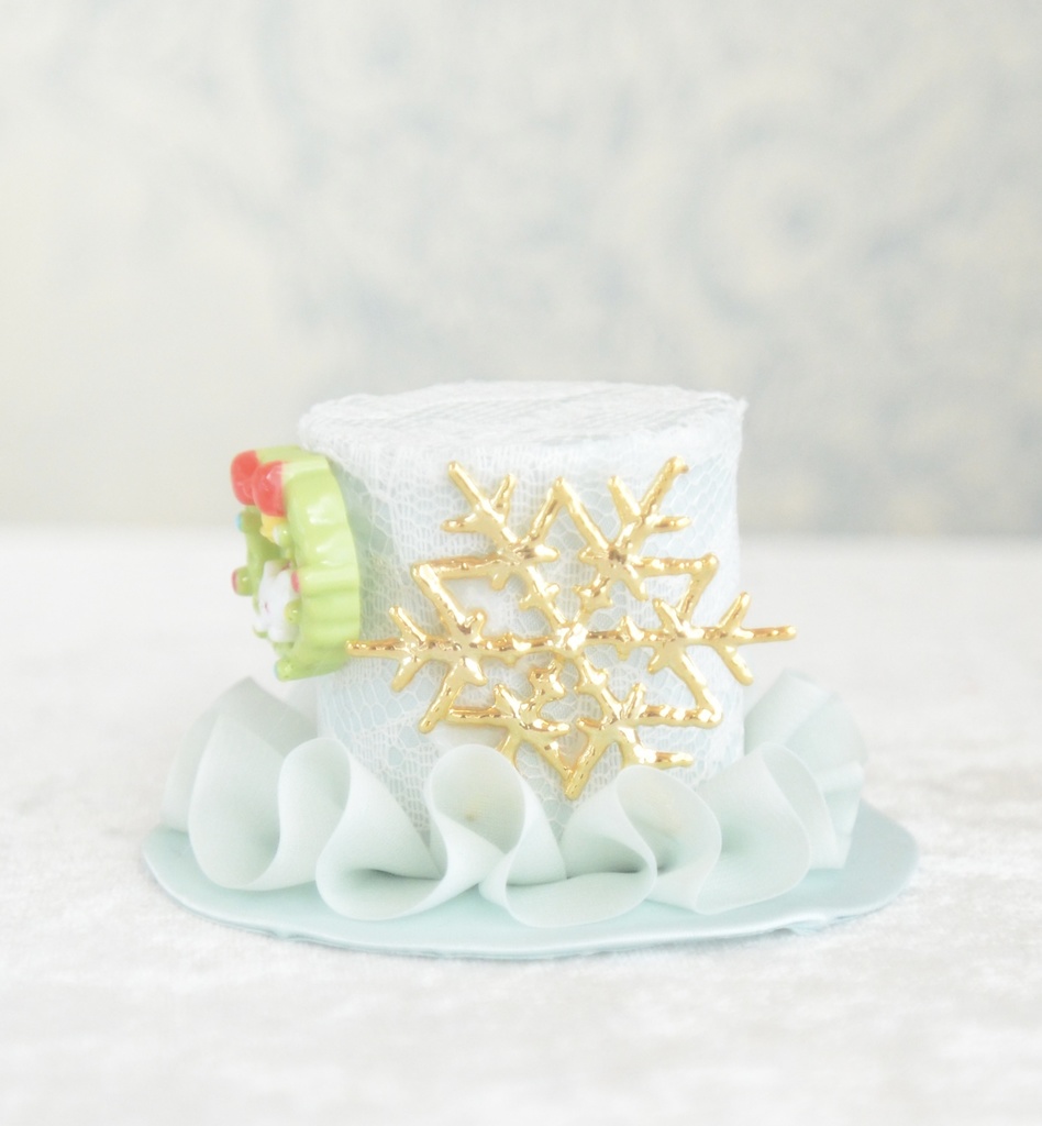 ミニハット(クリスマスリースにゃんこ)