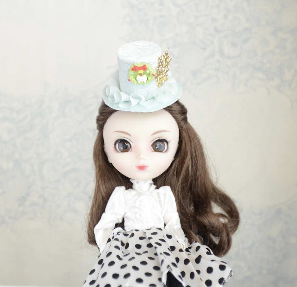 ミニハット(クリスマスリースにゃんこ)