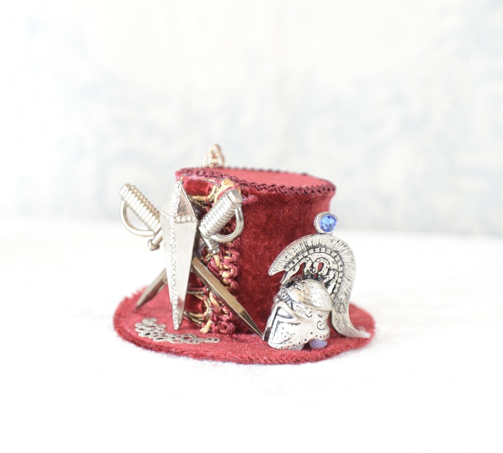 古代ギリシャ兵ミニハット(赤)