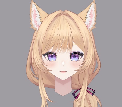 【限1】live2d仮想キャスター狐さん可diy自定義超多髪型6箇表情お姉さん+女の子のダブル立ち絵です(胸挿画を贈ります)