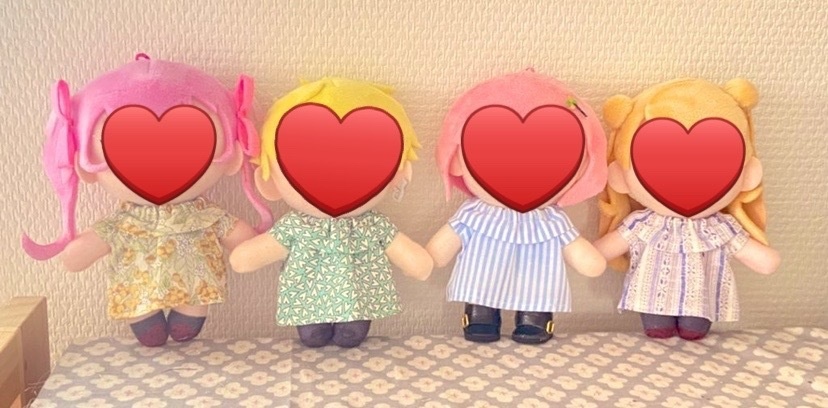 14センチぬいぐるみ用 ノースリーブワンピ