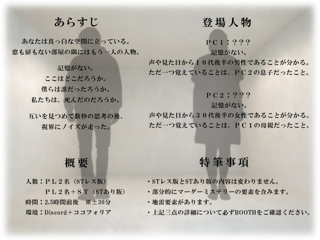 ストーリープレイング『追憶の園』