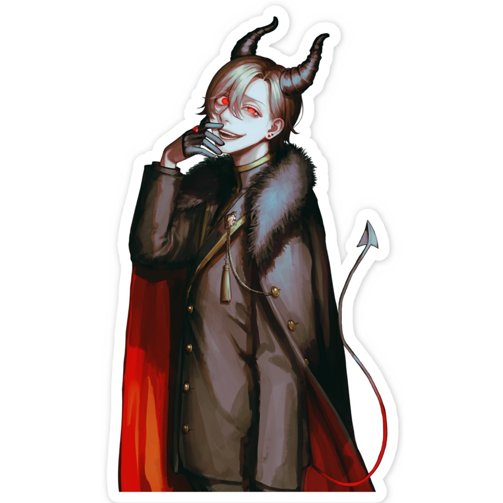 【2025ハロウィン悪魔】スマホステッカー