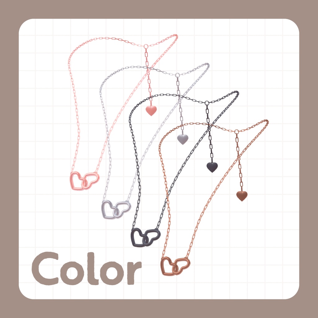 【複数アバター対応】ネックレス