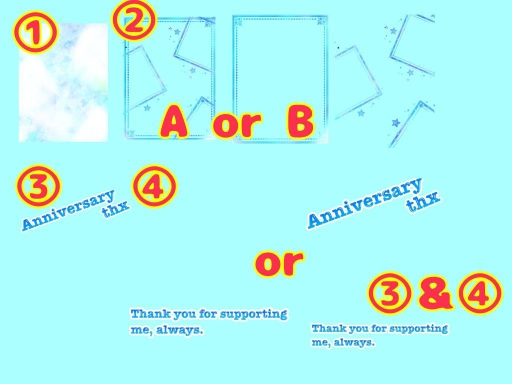 Anniversary(周年祭)おはV素材