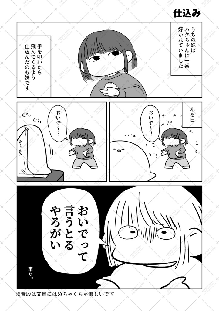 文鳥with俺 2
