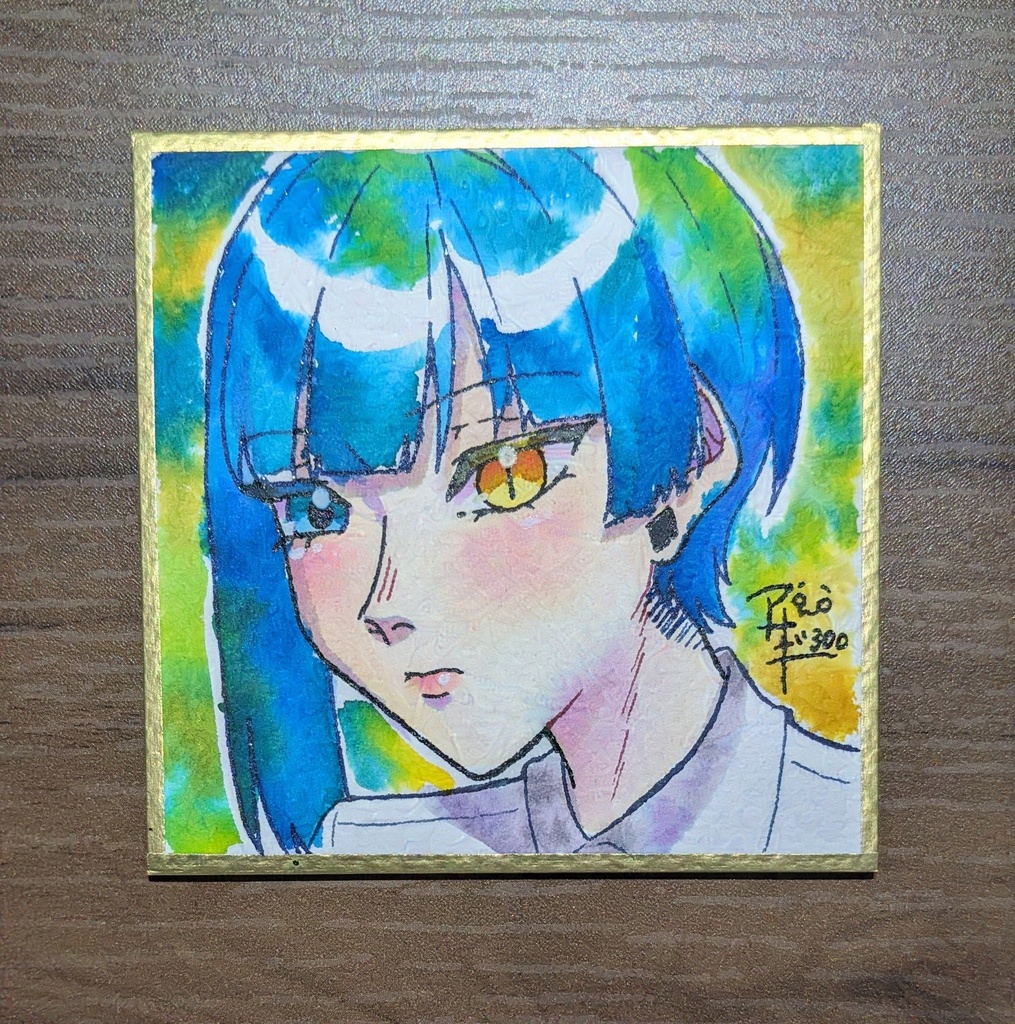 越刃樹奈 ミニ色紙