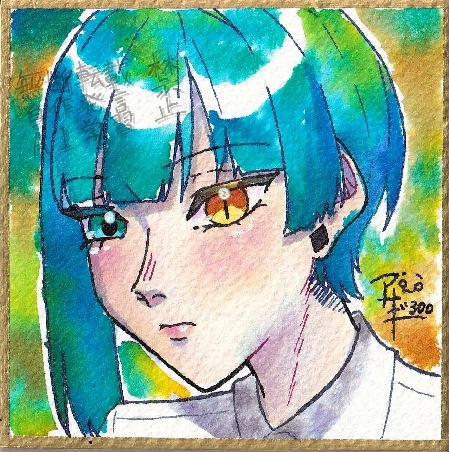 越刃樹奈　ミニ色紙