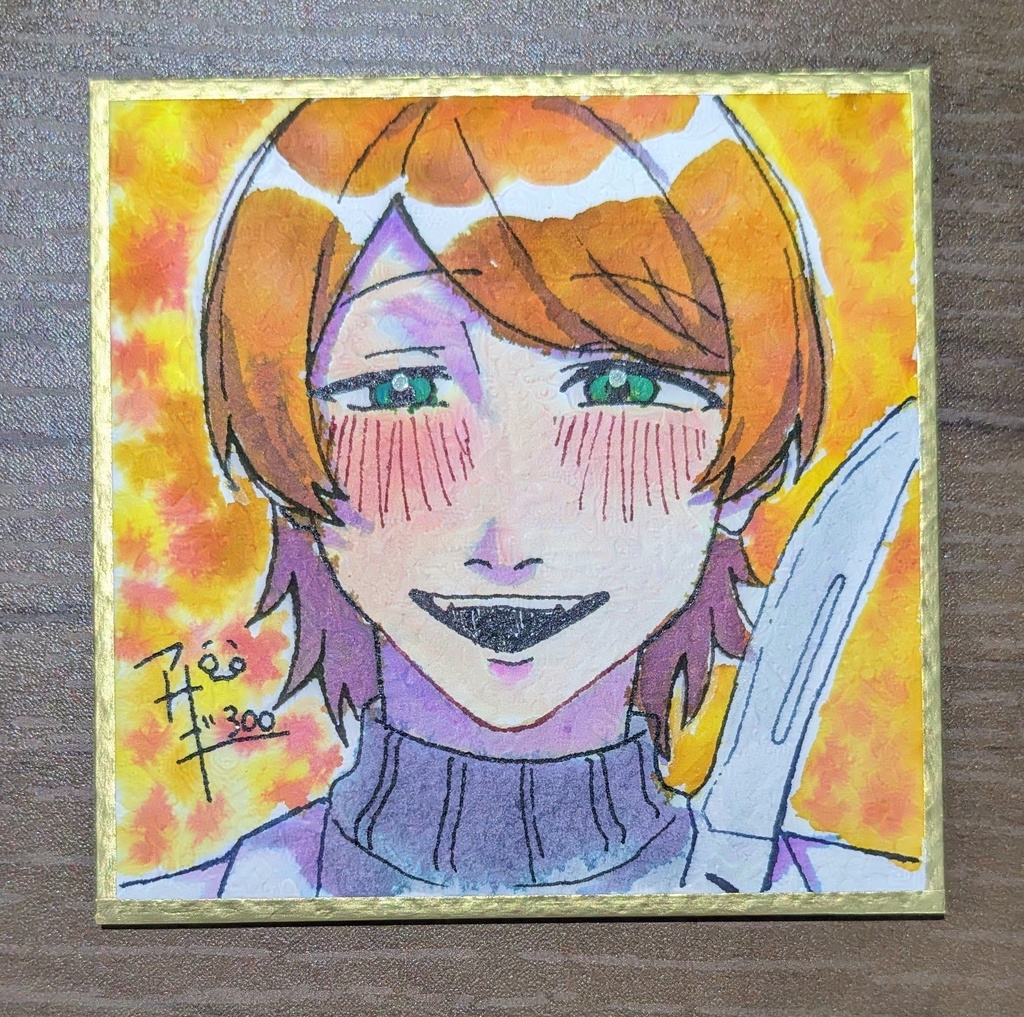 秋原零 ミニ色紙