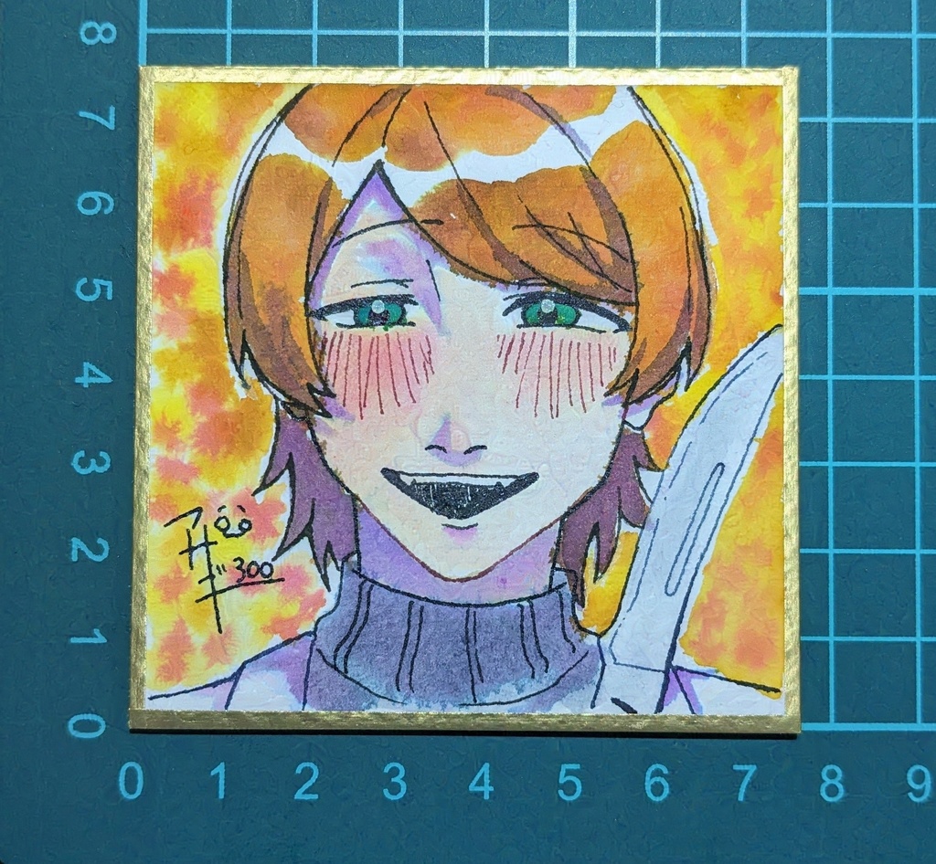 秋原零 ミニ色紙