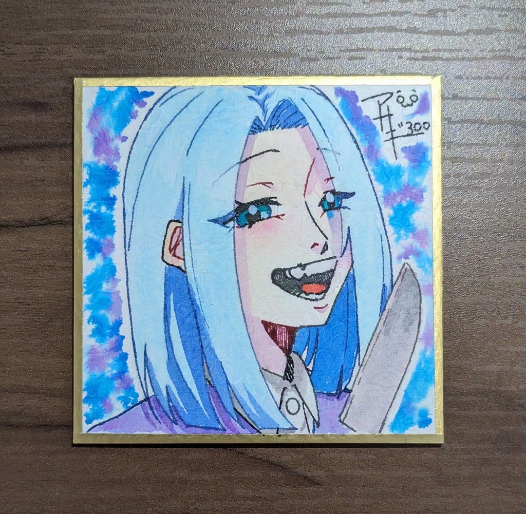 露空時雨 ミニ色紙