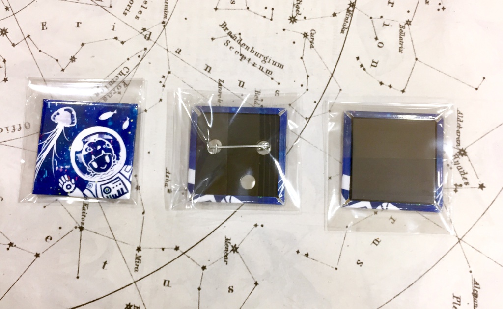 ☆宇宙&深海☆【缶バッジ・マグネット・ストラップ】