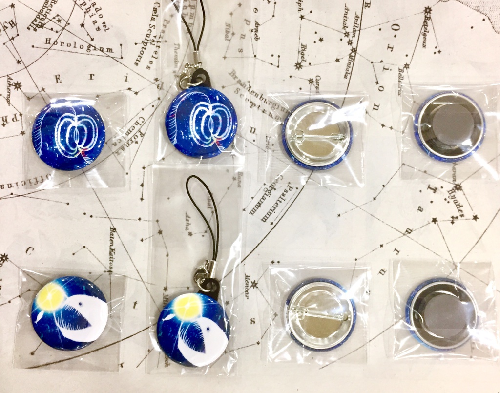 ☆宇宙&深海☆【缶バッジ・マグネット・ストラップ】