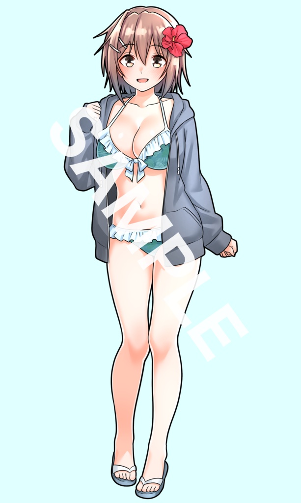 水着古鷹アクリルスタンド