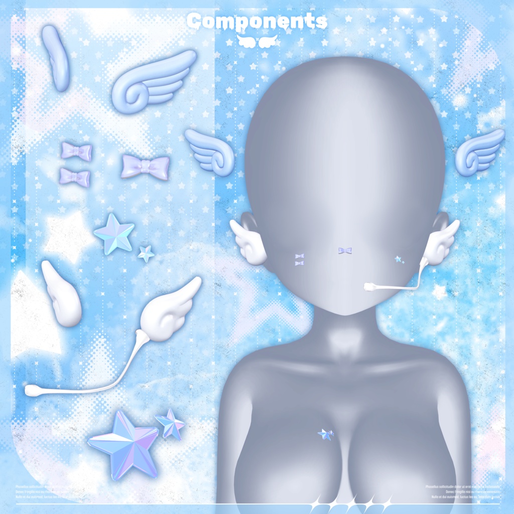 ⯎ ANGEL STAR ACCESSORY ⯎ (12アバター対応)