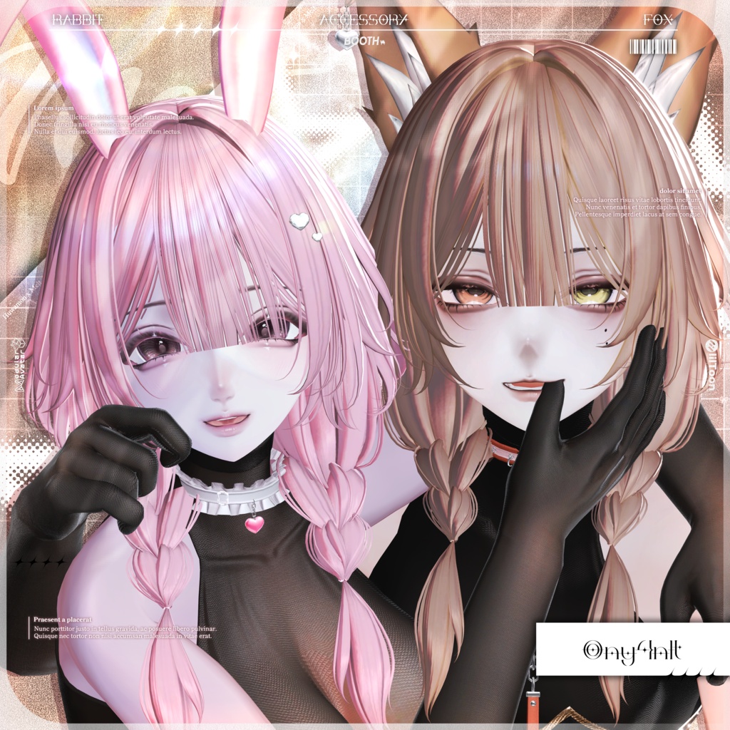 RABBIT x FOX EAR ACC 🐰🦊