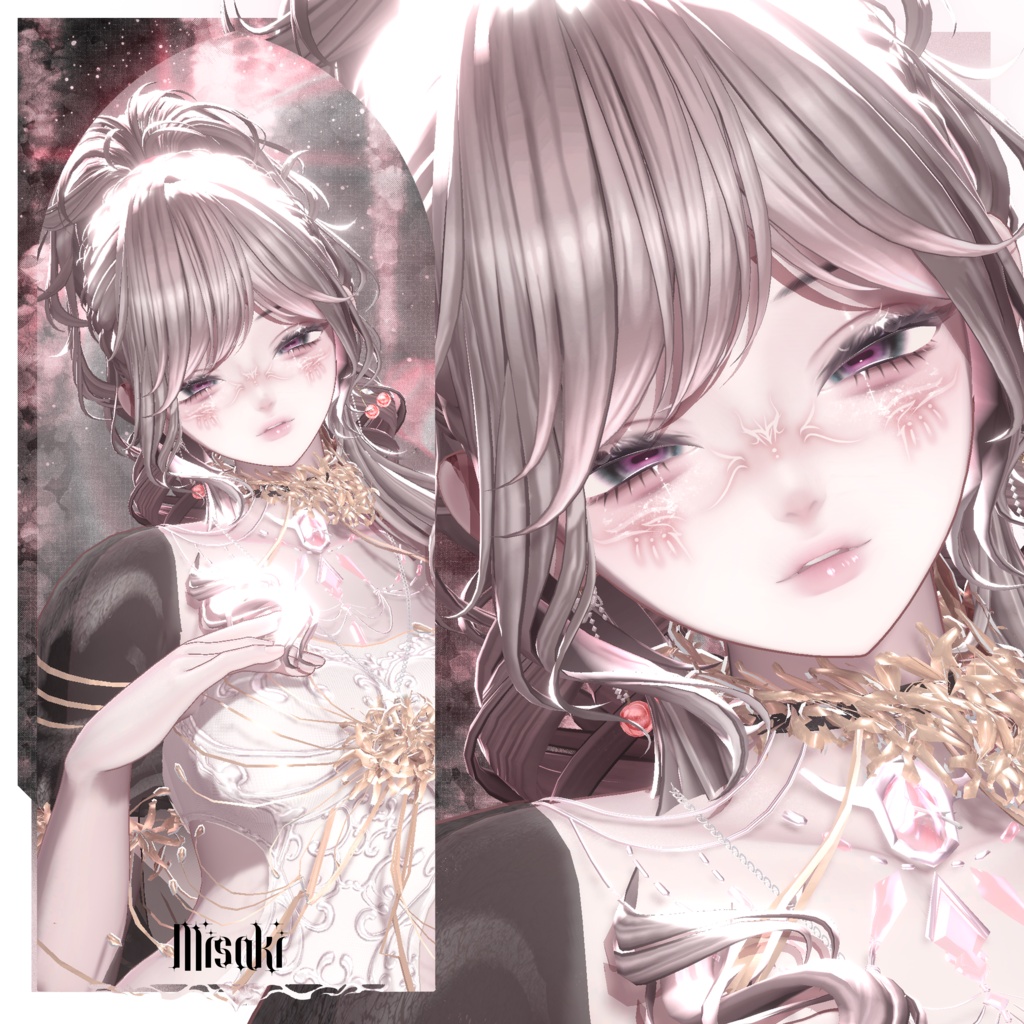 ✟Goat’s Ear & Horn Accessory x Eye Texture Set✟ (11アバター対応)