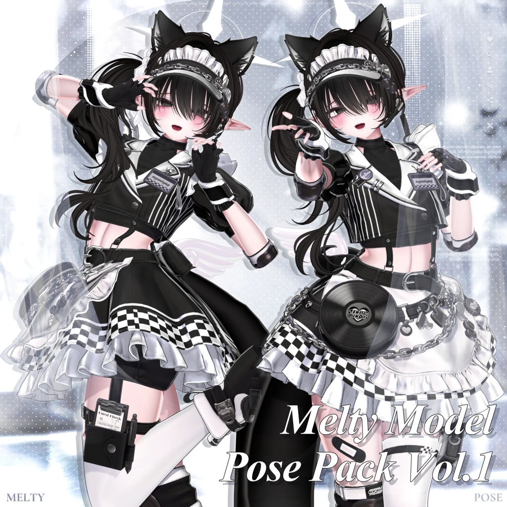 [無料版あり] Melty Model Pose Pack Vol.1 (30ポーズ収録)